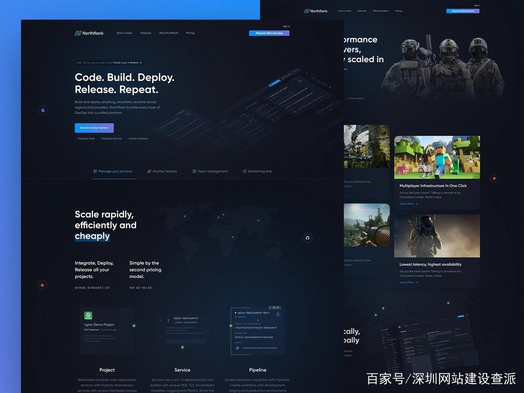 云电脑服务商web网页界面设计制作